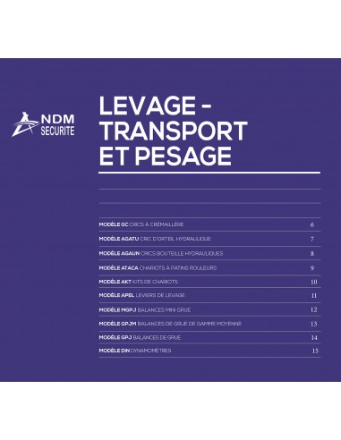 NDM Sécurité - Catalogue produits...